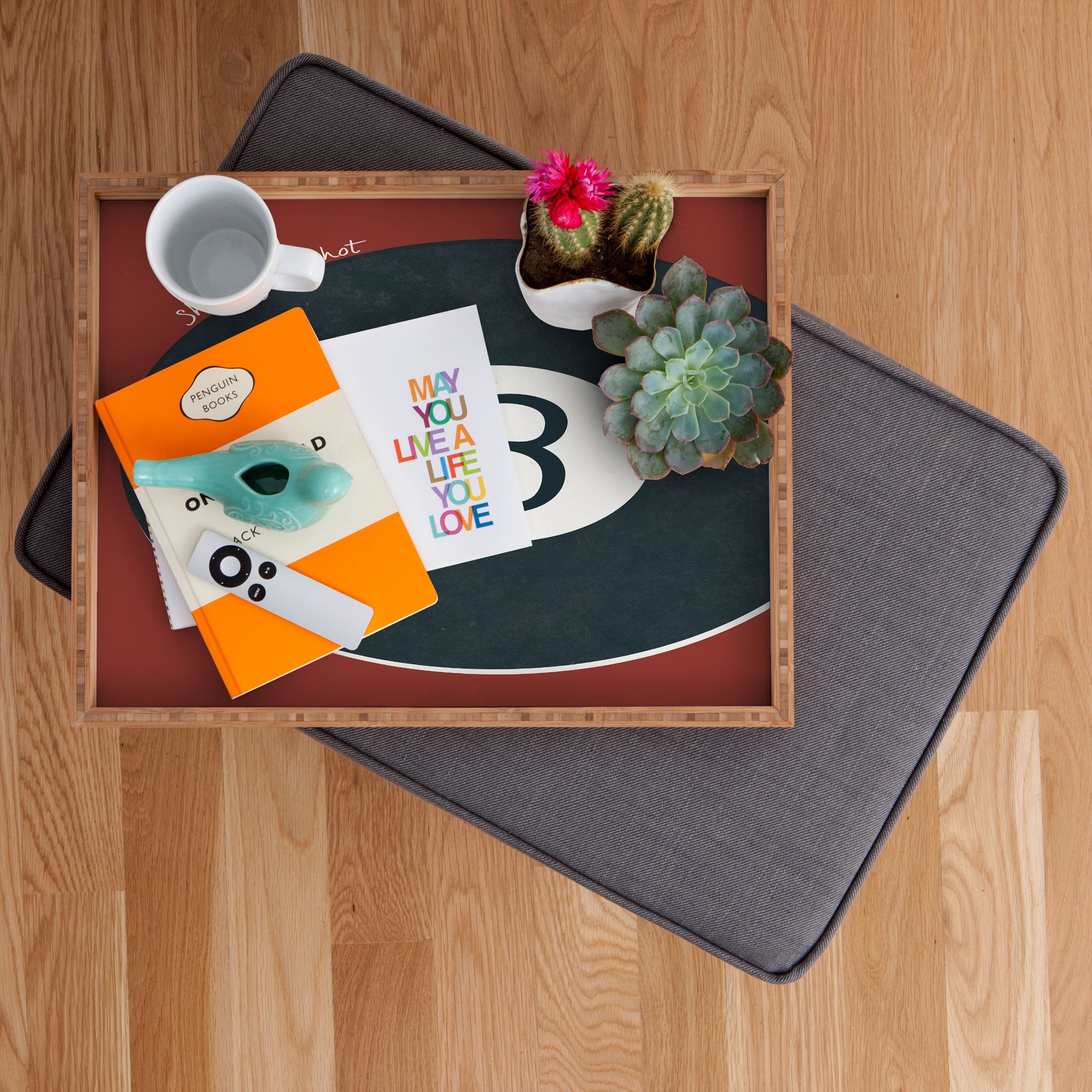 DENY Designs Vintage Games 8ball Rectangular Tray