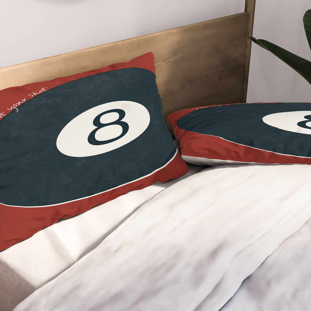 DENY Designs Vintage Games 8ball Pillow Shams