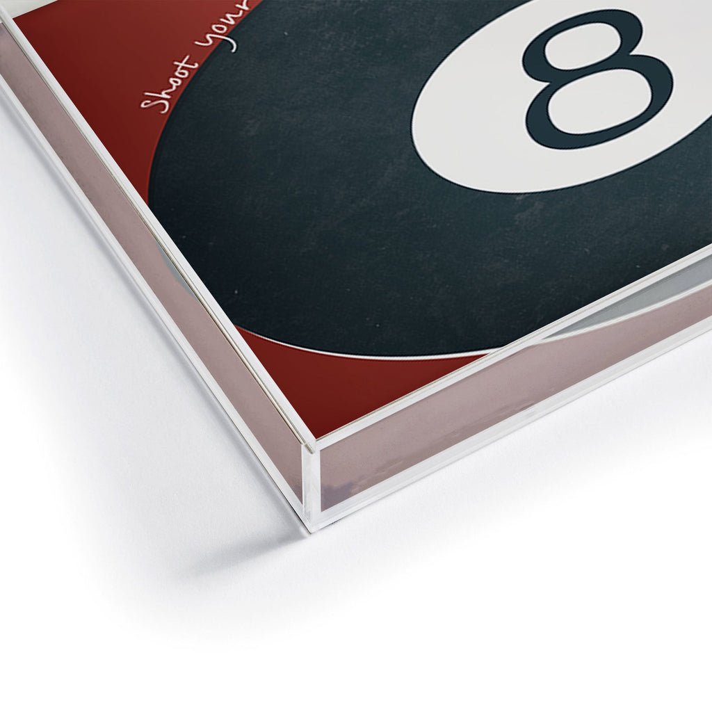 DENY Designs Vintage Games 8ball Acrylic Tray