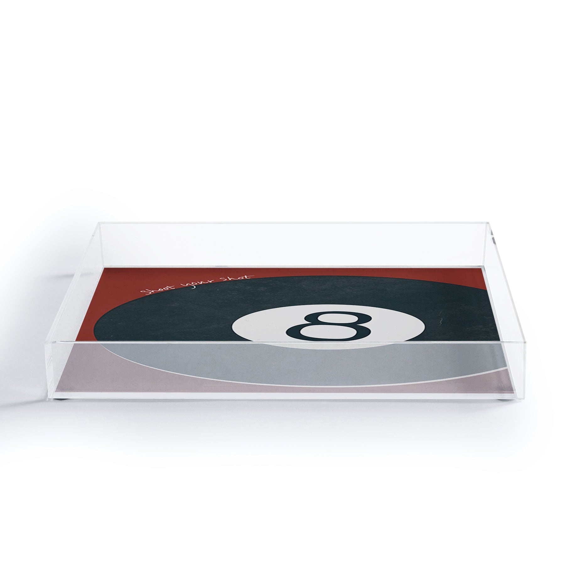 DENY Designs Vintage Games 8ball Acrylic Tray