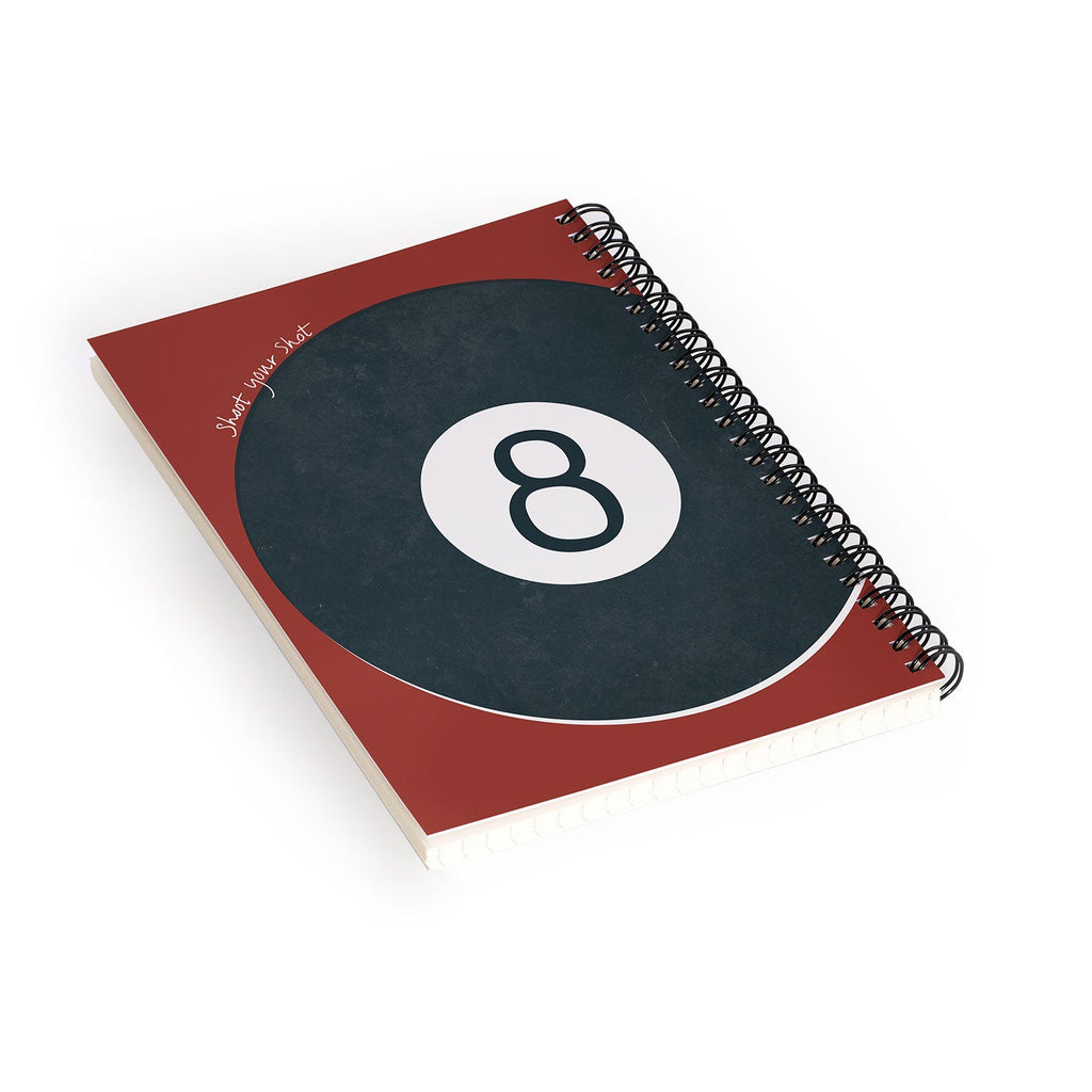 DENY Designs Vintage Games 8ball Spiral Notebook