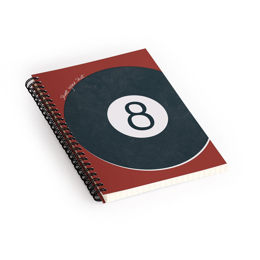 DENY Designs Vintage Games 8ball Spiral Notebook