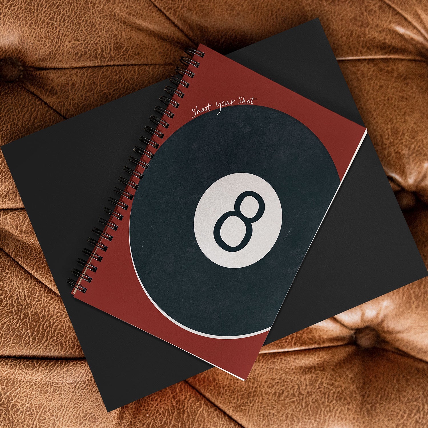 DENY Designs Vintage Games 8ball Spiral Notebook