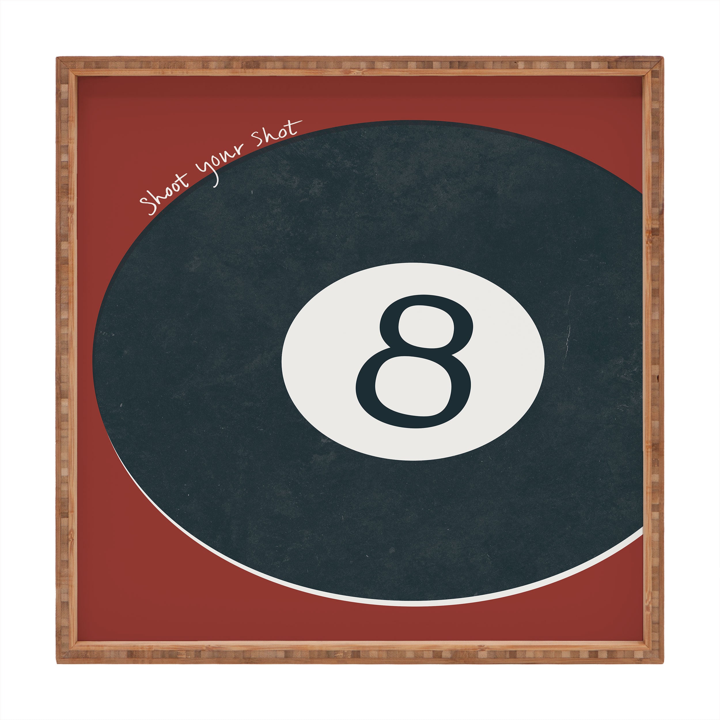DENY Designs Vintage Games 8ball Square Tray