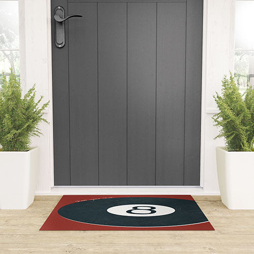 DENY Designs Vintage Games 8ball Welcome Mat