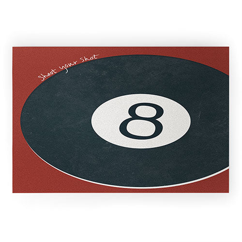DENY Designs Vintage Games 8ball Welcome Mat