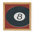 DENY Designs Vintage Games 8ball Framed Wall Art