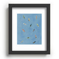 DENY Designs waiting wading surfers Recessed Framing Rectangle