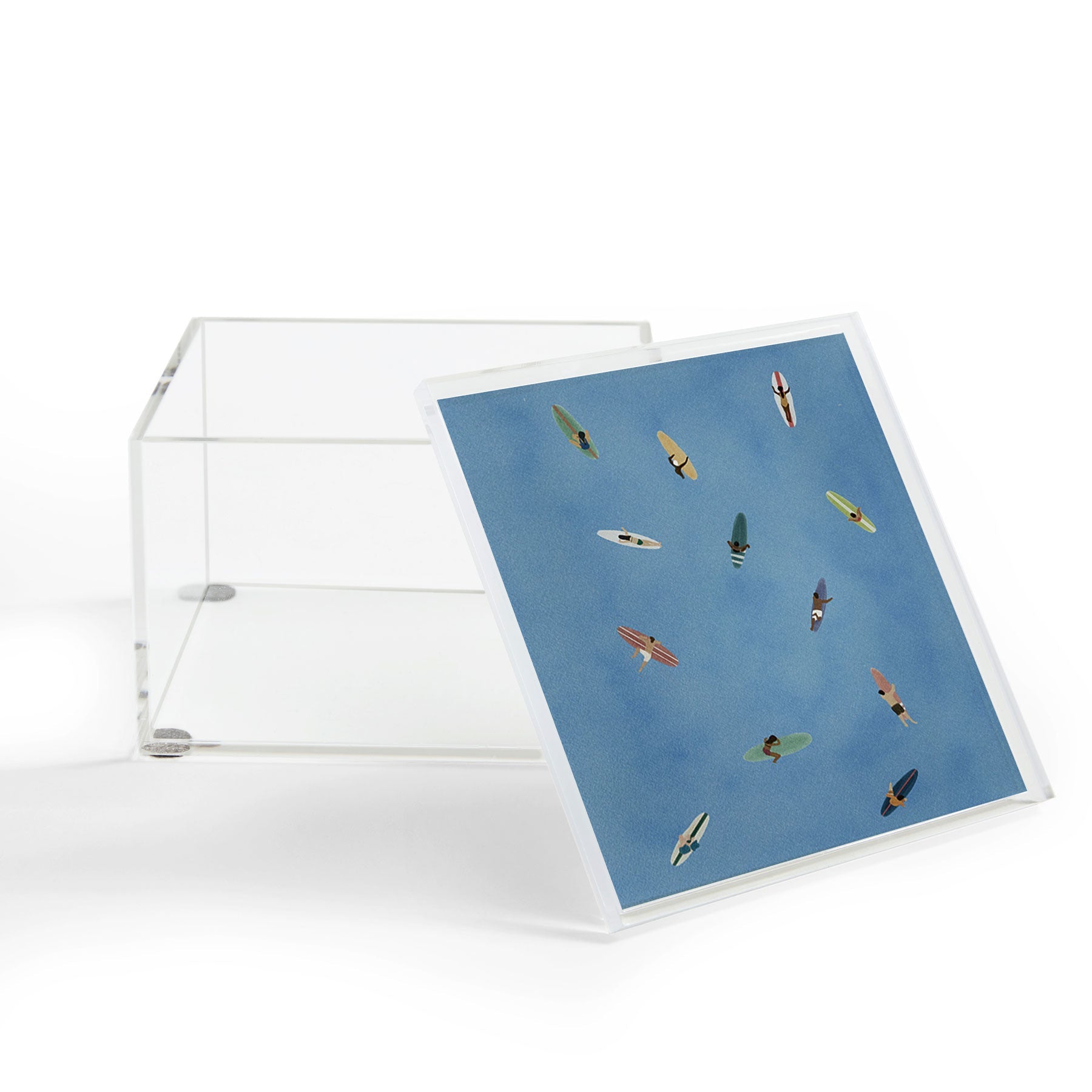 DENY Designs waiting wading surfers Acrylic Box