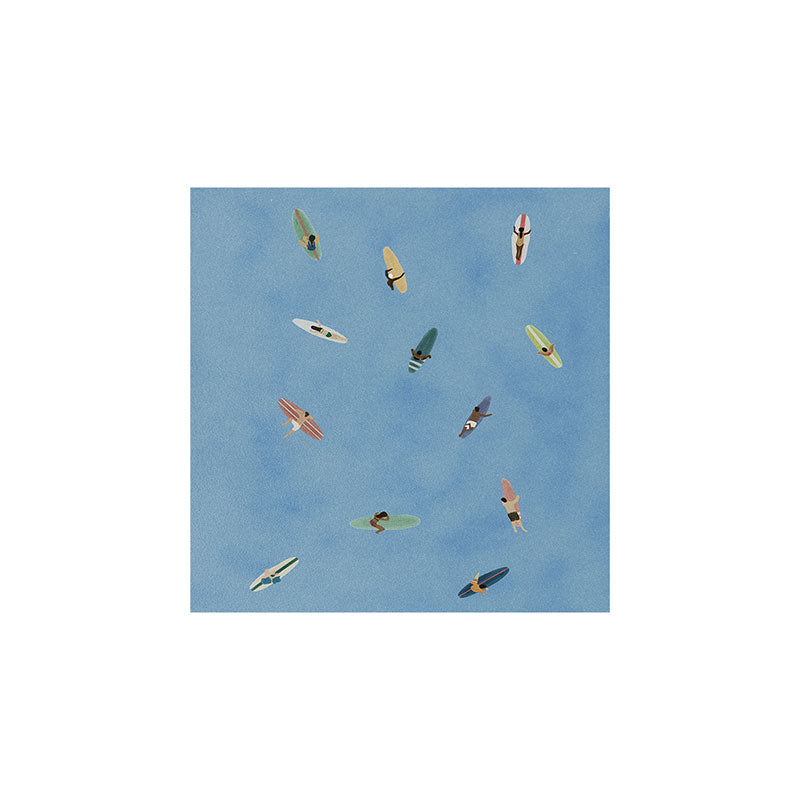 DENY Designs waiting wading surfers Art Print