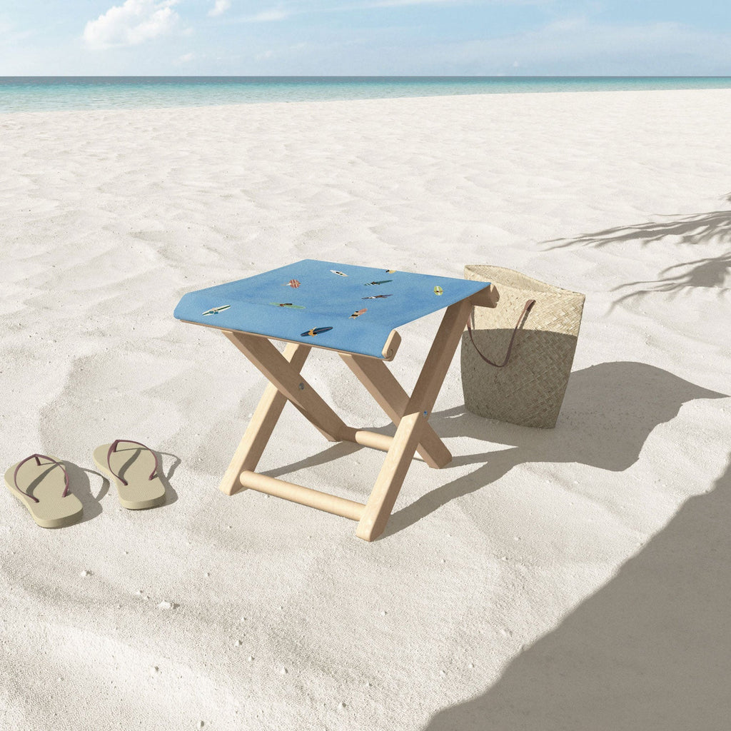 DENY Designs waiting wading surfers Folding Stool