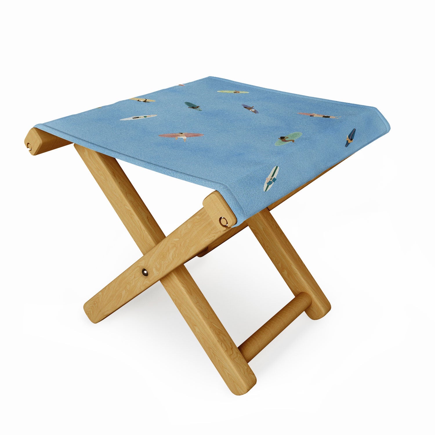 DENY Designs waiting wading surfers Folding Stool