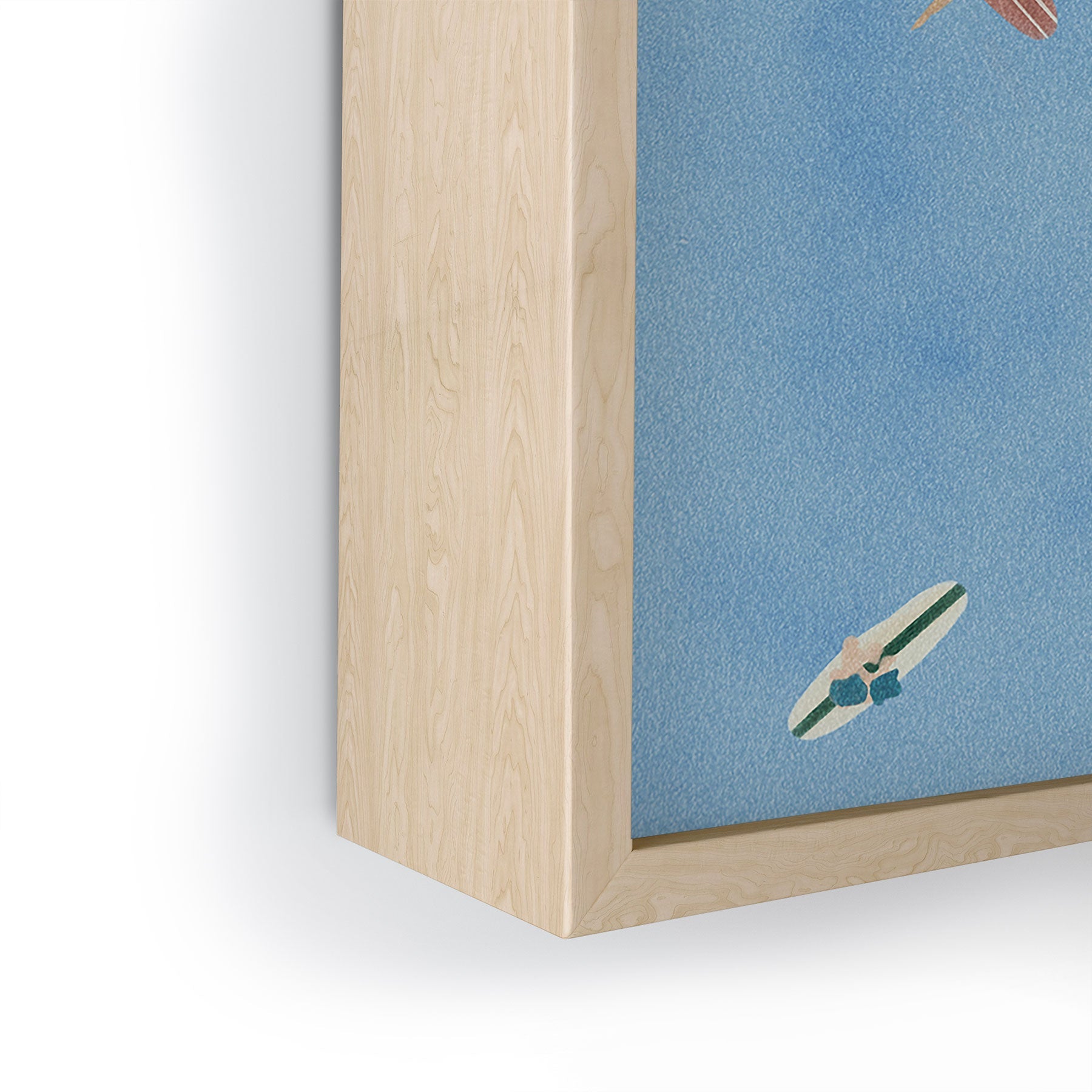 DENY Designs waiting wading surfers Framed Mini Art Print