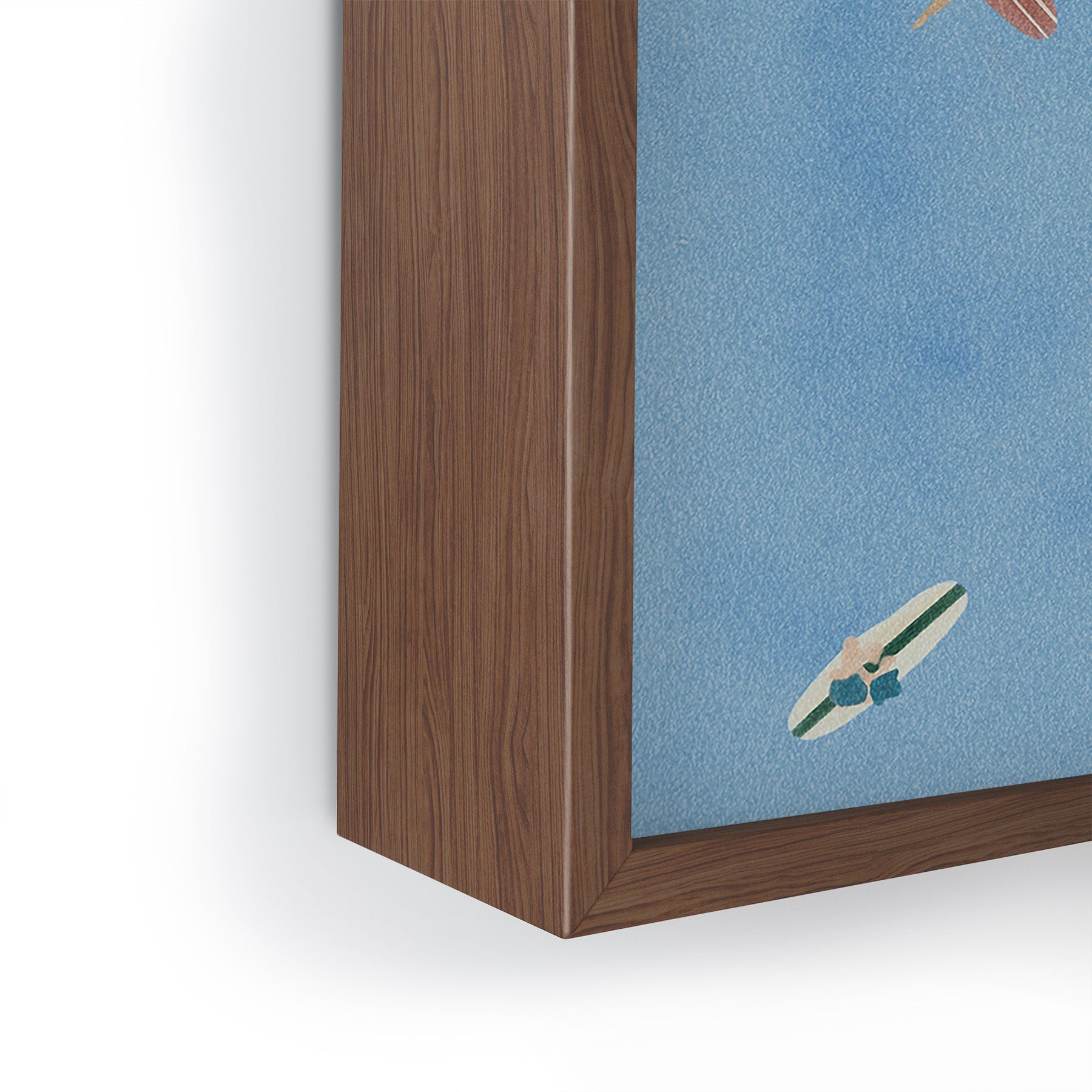 DENY Designs waiting wading surfers Framed Mini Art Print