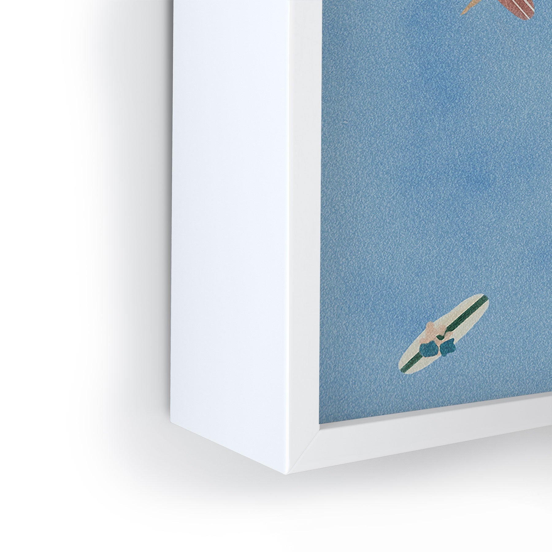 DENY Designs waiting wading surfers Framed Mini Art Print