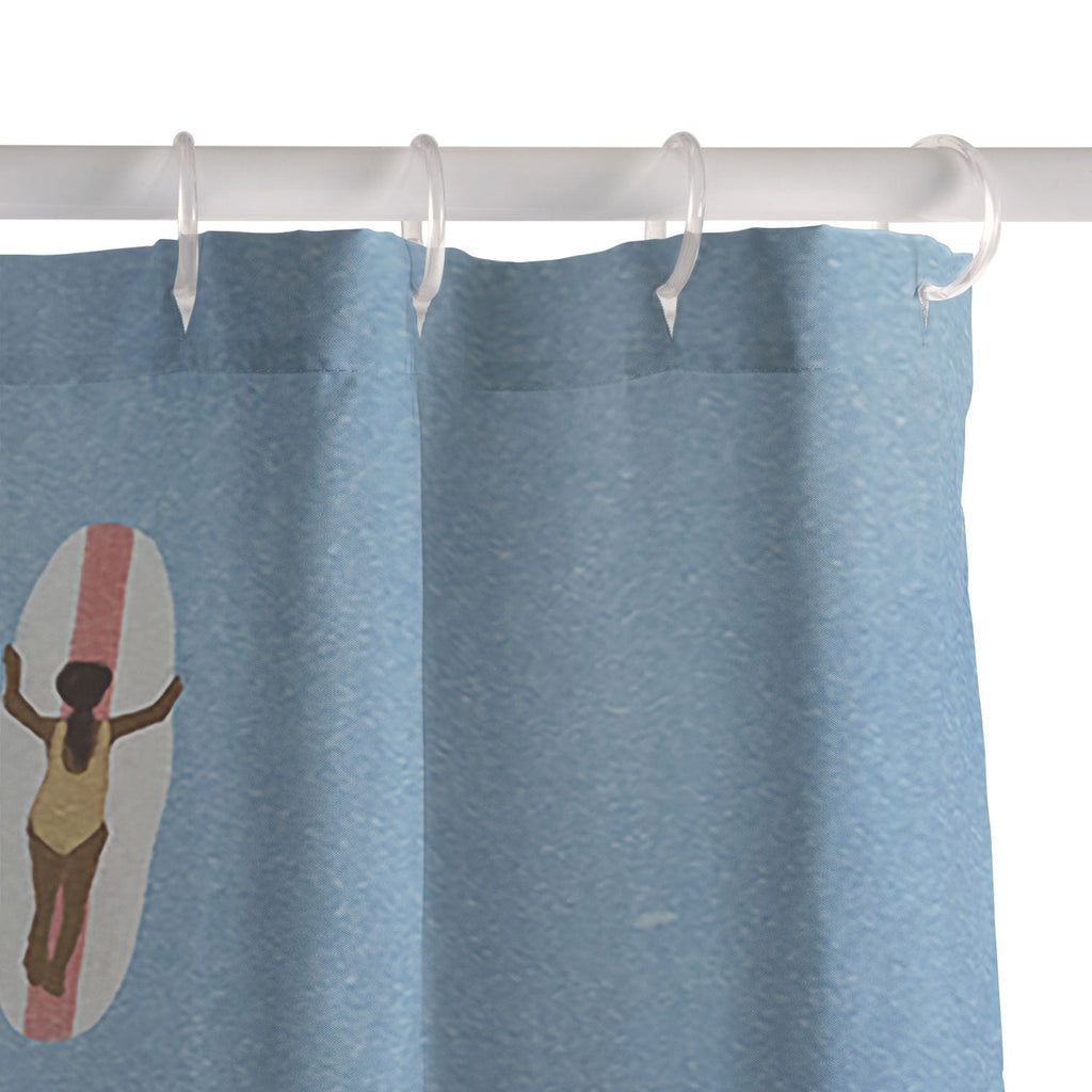 DENY Designs waiting wading surfers Shower Curtain