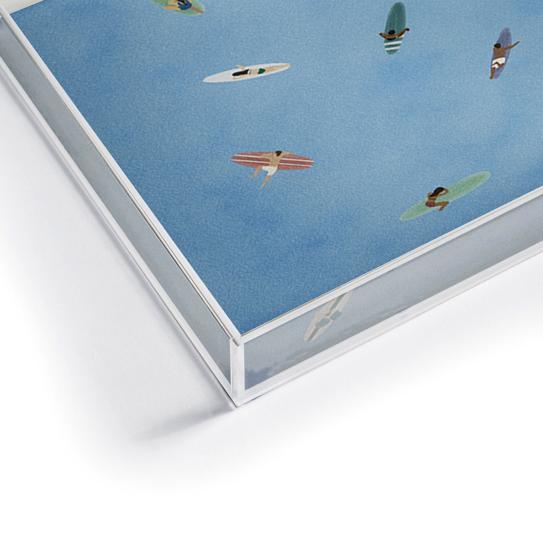 DENY Designs waiting wading surfers Acrylic Tray