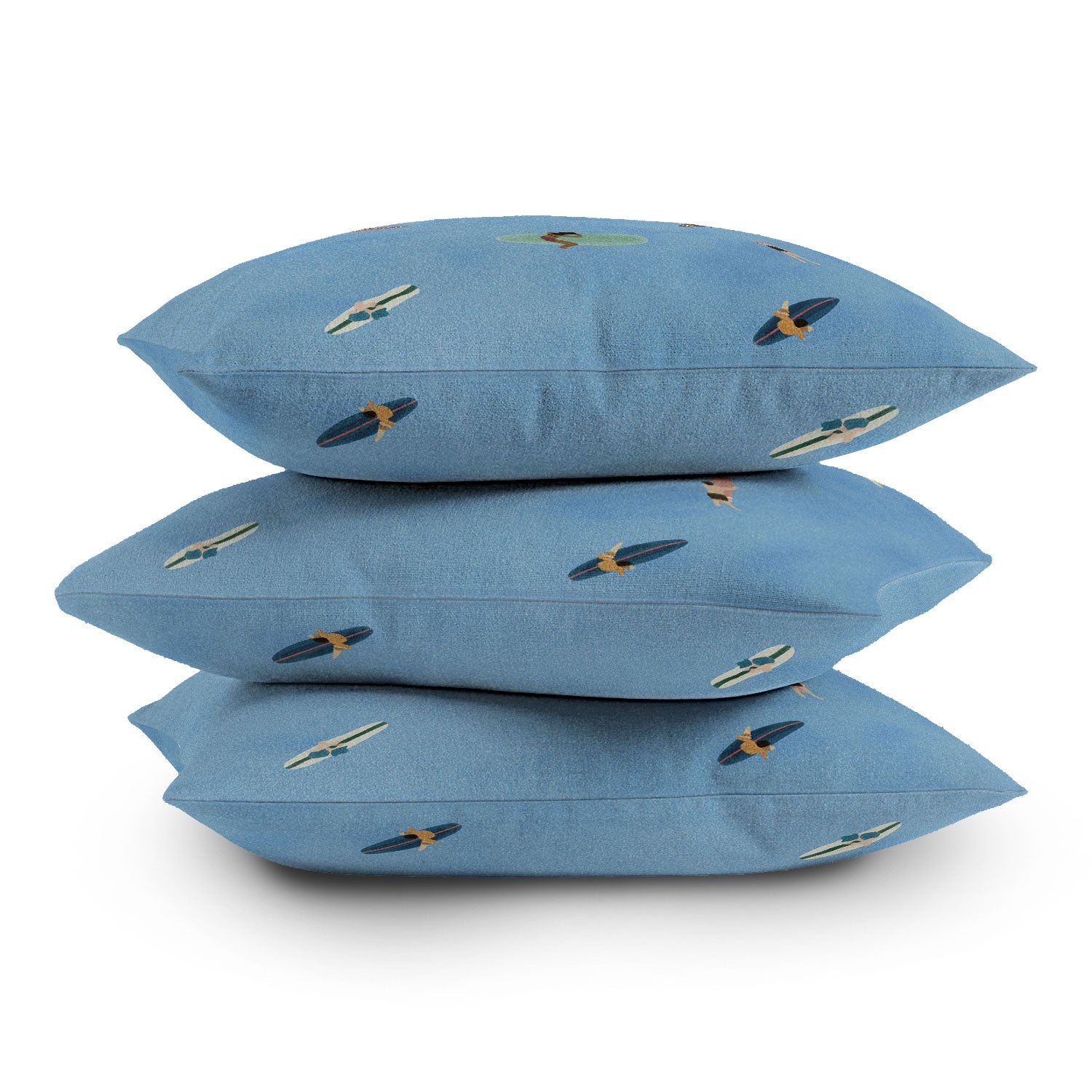 DENY Designs waiting wading surfers Outdoor Throw Pillow