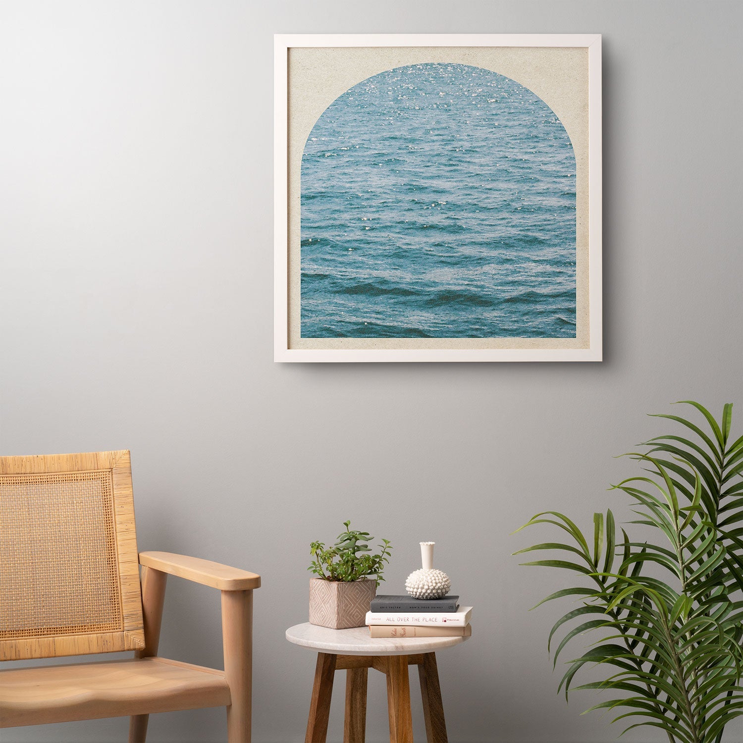 DENY Designs Waves Window Framed Wall Art