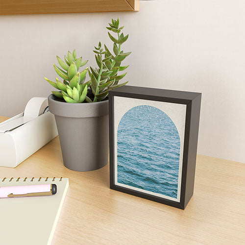 DENY Designs Waves Window Framed Mini Art Print