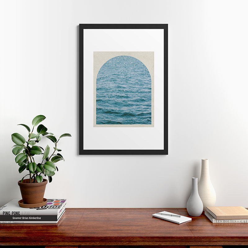 DENY Designs Waves Window Framed Art Print