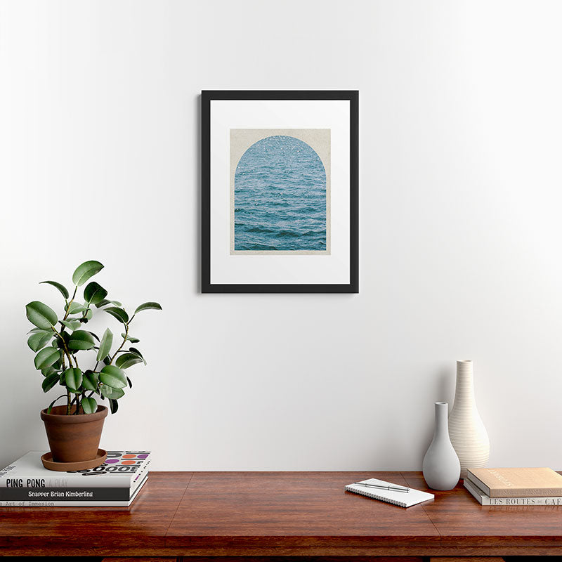 DENY Designs Waves Window Framed Art Print