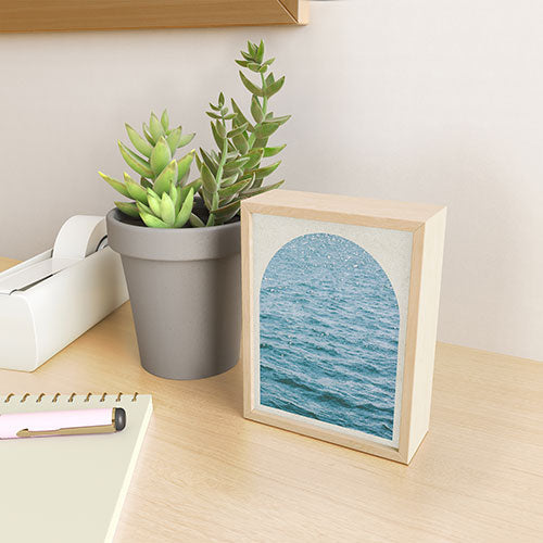 DENY Designs Waves Window Framed Mini Art Print