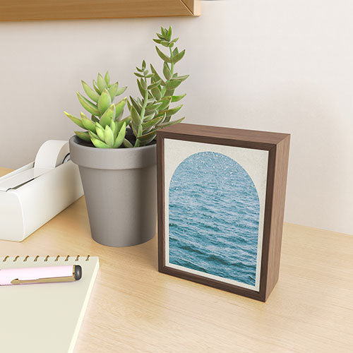 DENY Designs Waves Window Framed Mini Art Print