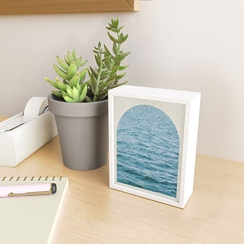 DENY Designs Waves Window Framed Mini Art Print