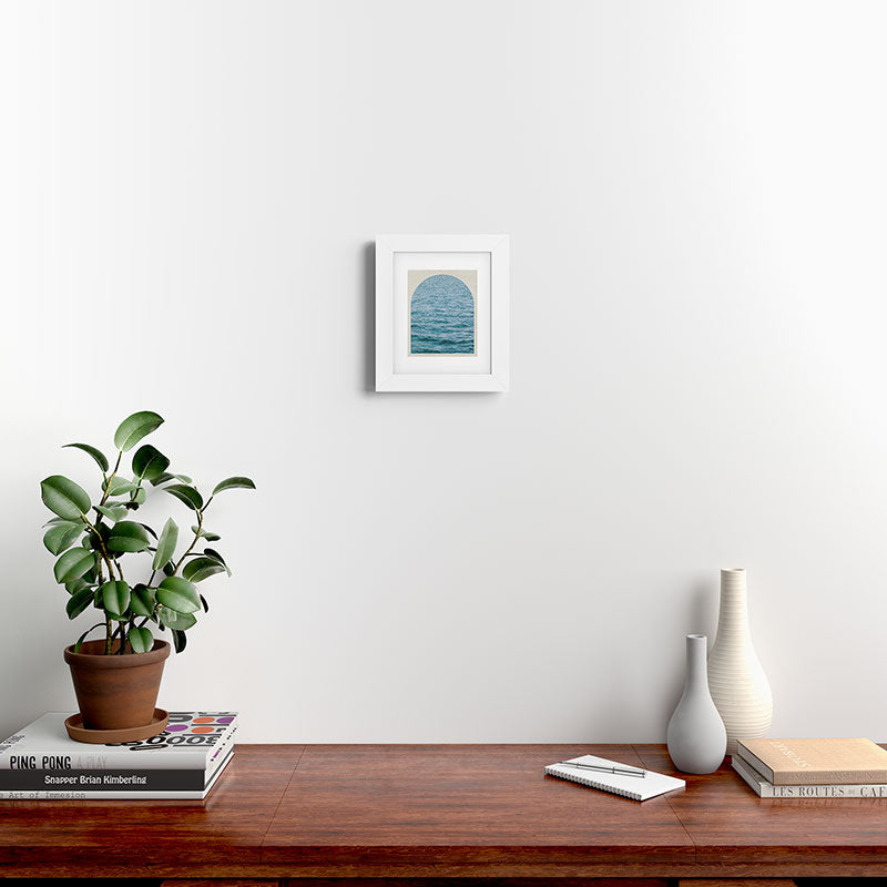 DENY Designs Waves Window Framed Art Print