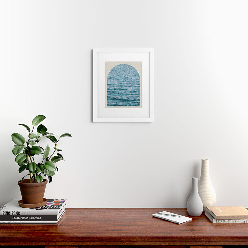 DENY Designs Waves Window Framed Art Print