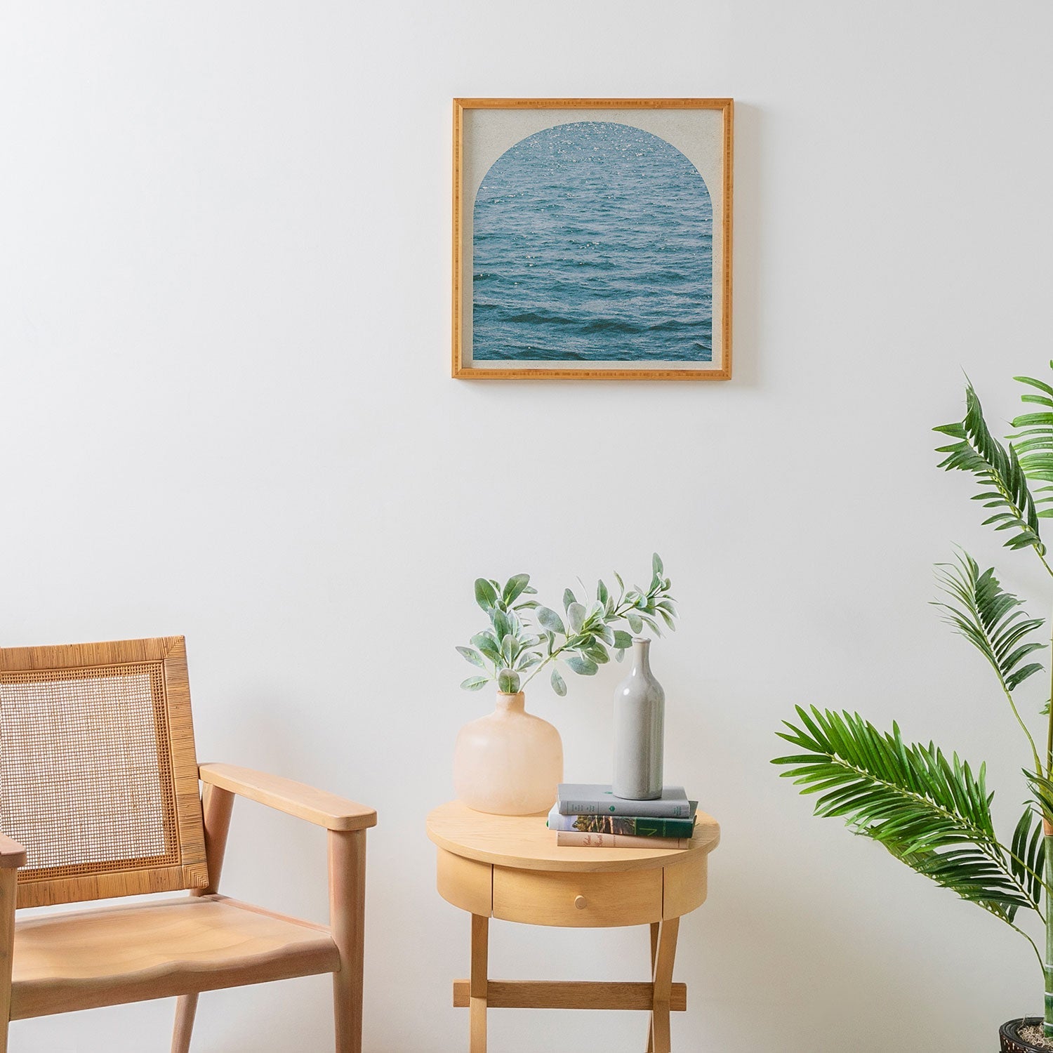 DENY Designs Waves Window Framed Wall Art
