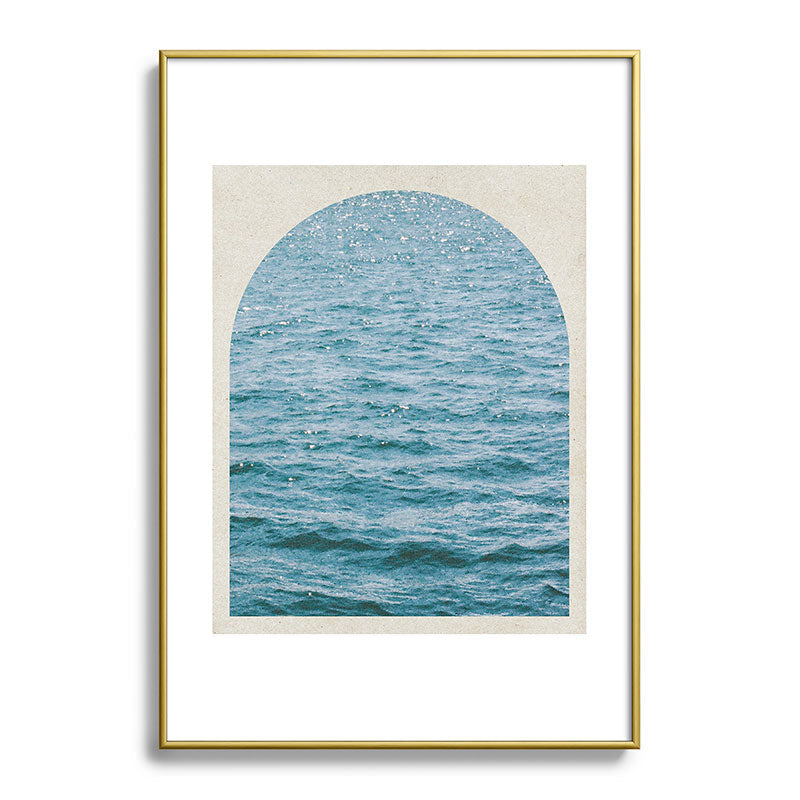 DENY Designs Waves Window Metal Framed Art Print