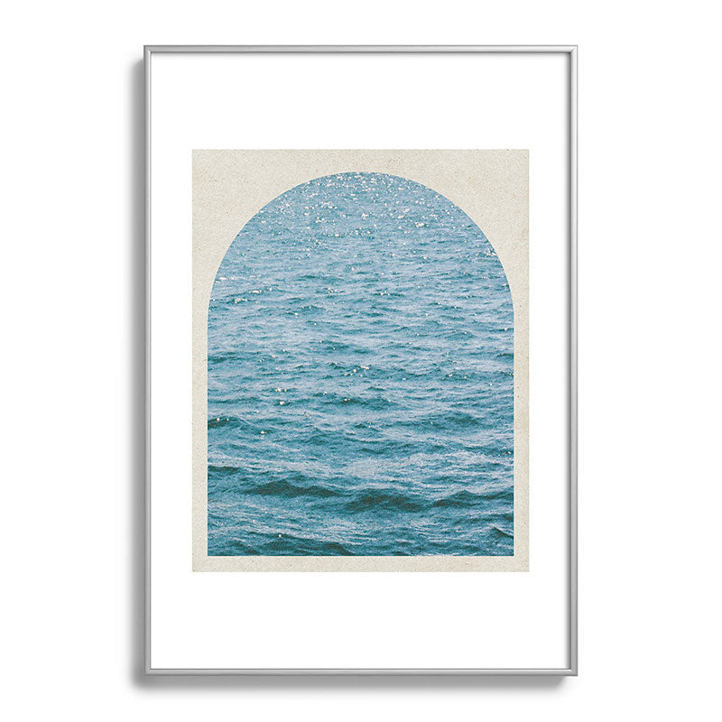 DENY Designs Waves Window Metal Framed Art Print