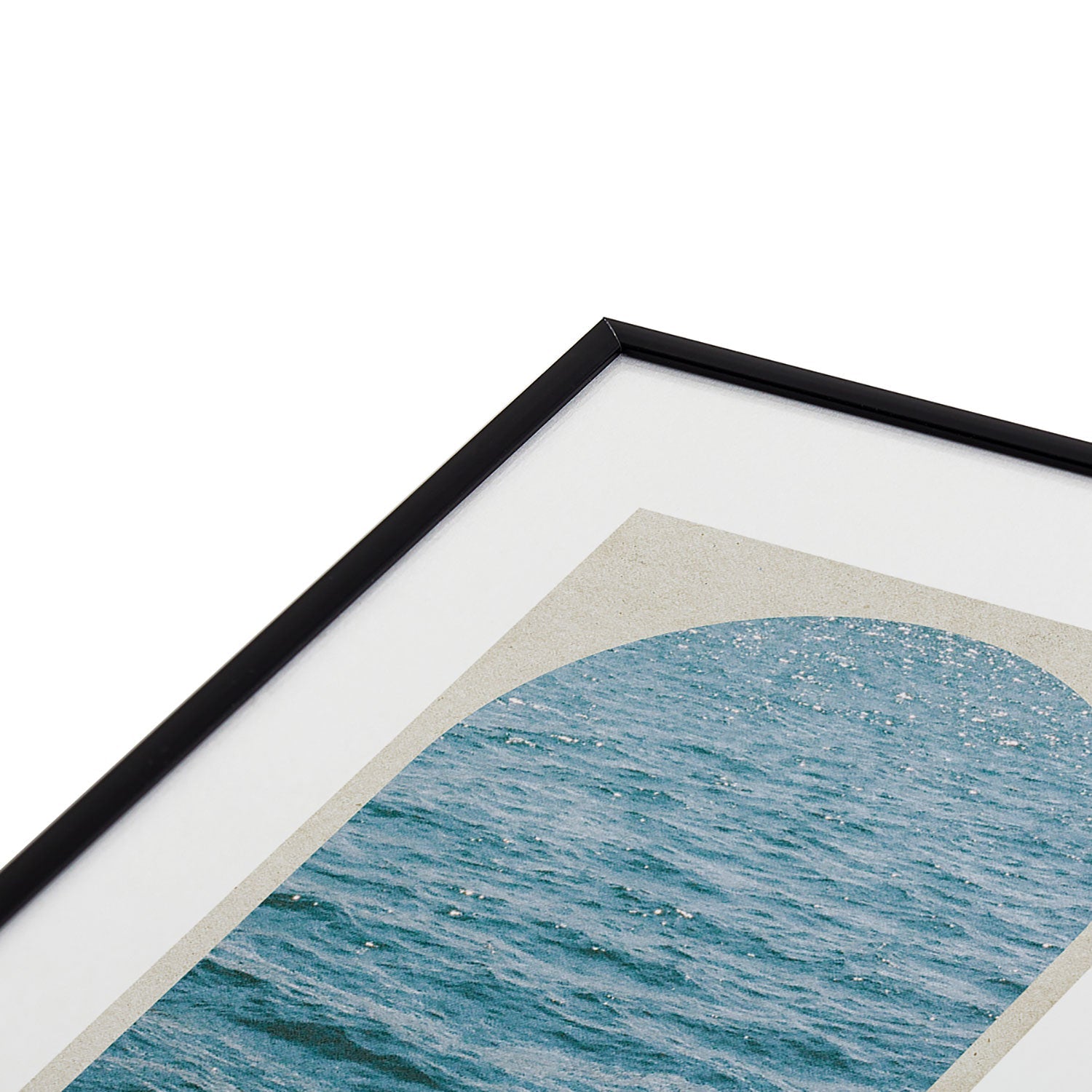 DENY Designs Waves Window Metal Framed Art Print