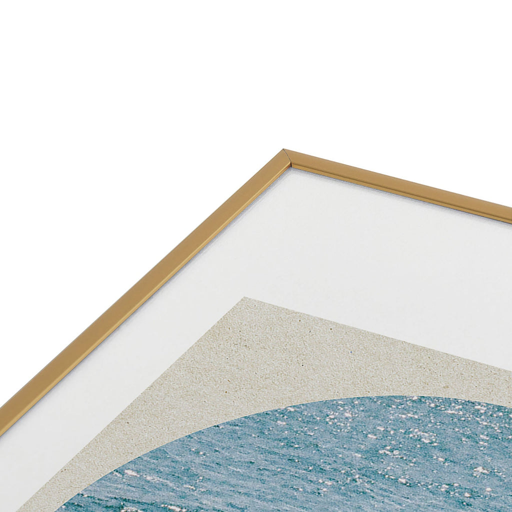 DENY Designs Waves Window Metal Framed Art Print