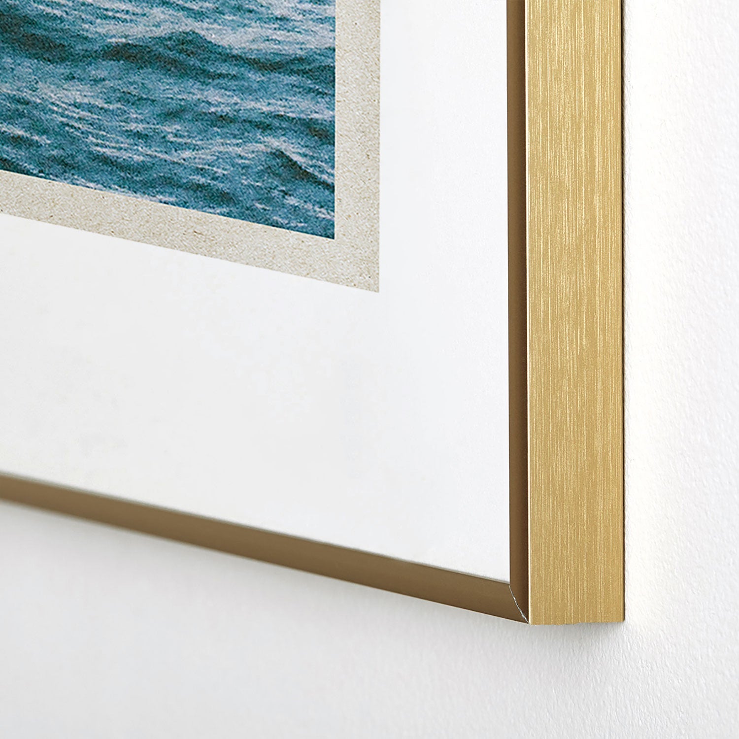 DENY Designs Waves Window Metal Framed Art Print