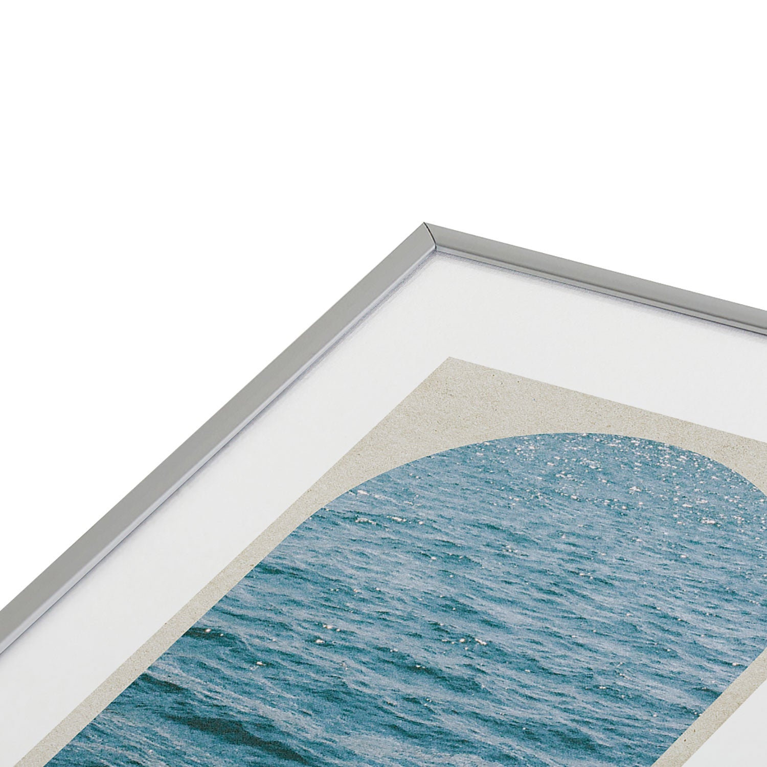 DENY Designs Waves Window Metal Framed Art Print