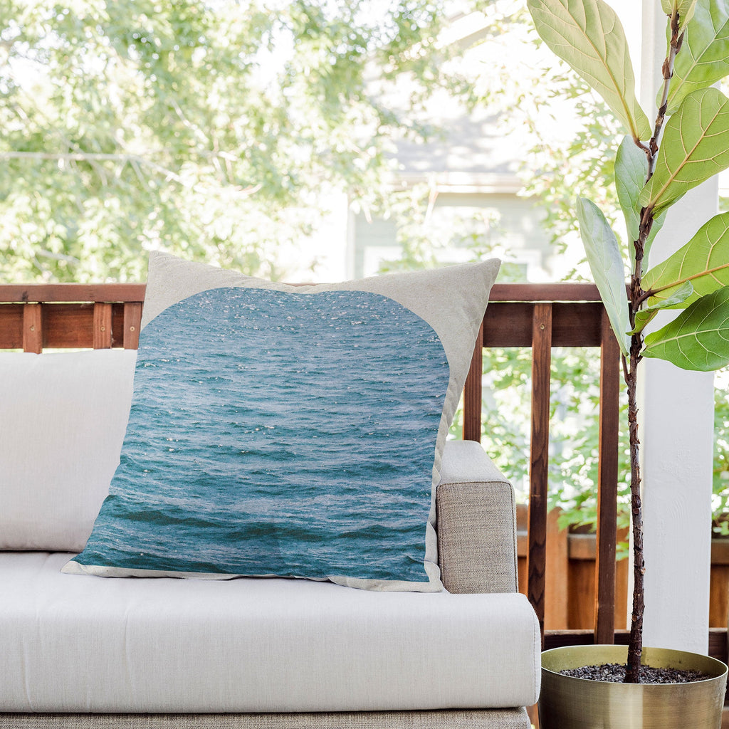DENY Designs Waves Window Outdoor Throw Pillow