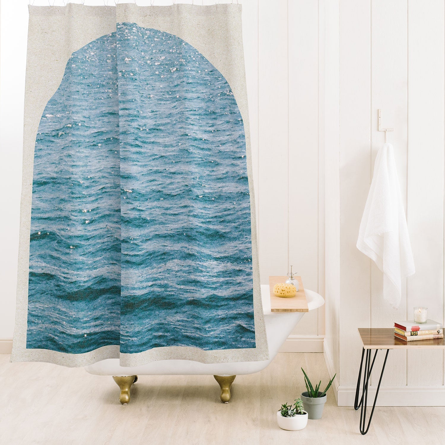 DENY Designs Waves Window Shower Curtain