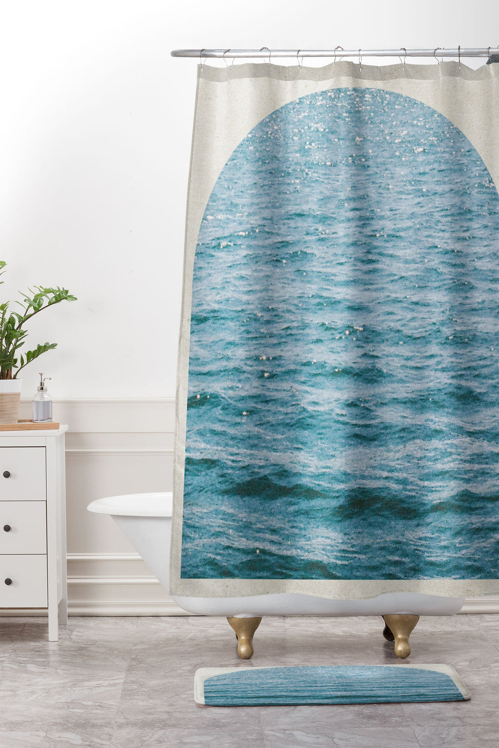 DENY Designs Waves Window Memory Foam Bath Mat