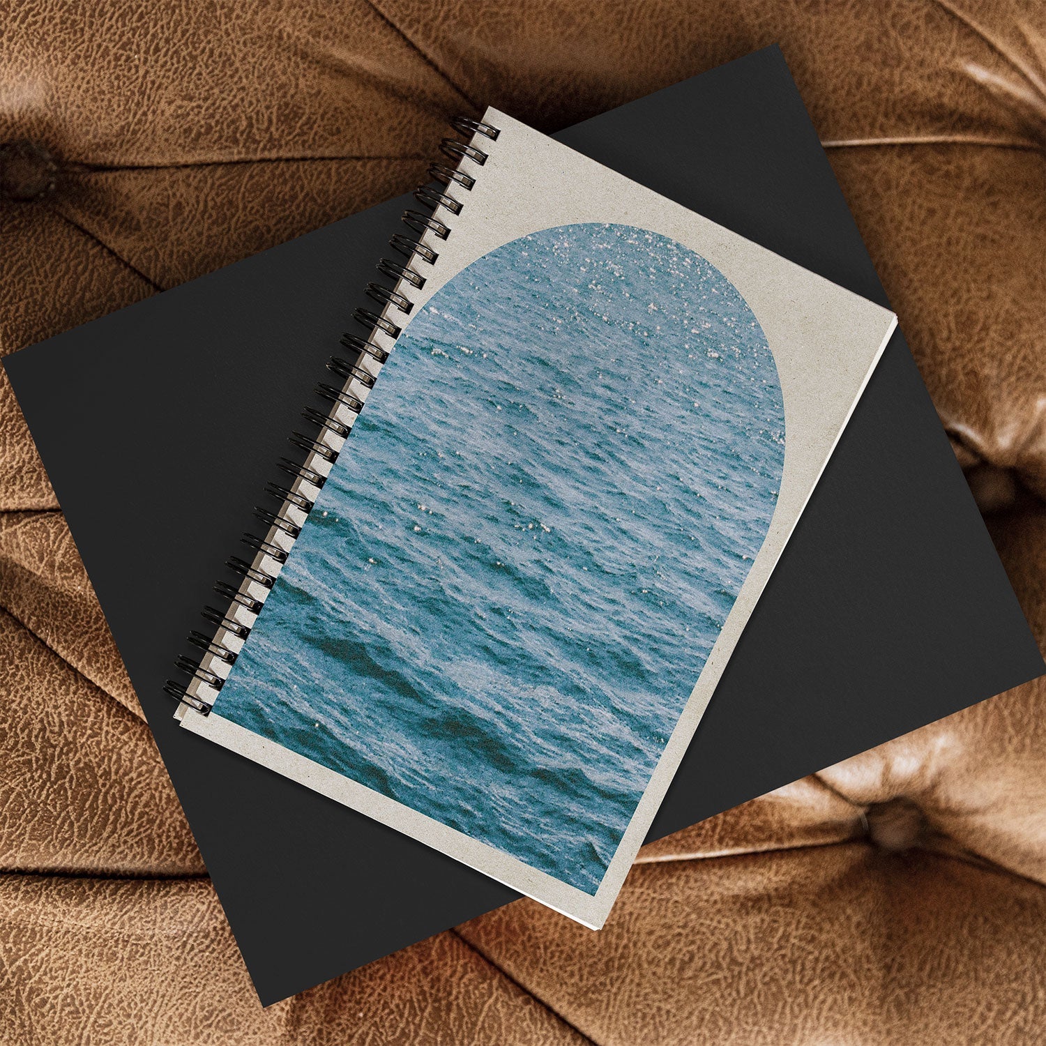 DENY Designs Waves Window Spiral Notebook