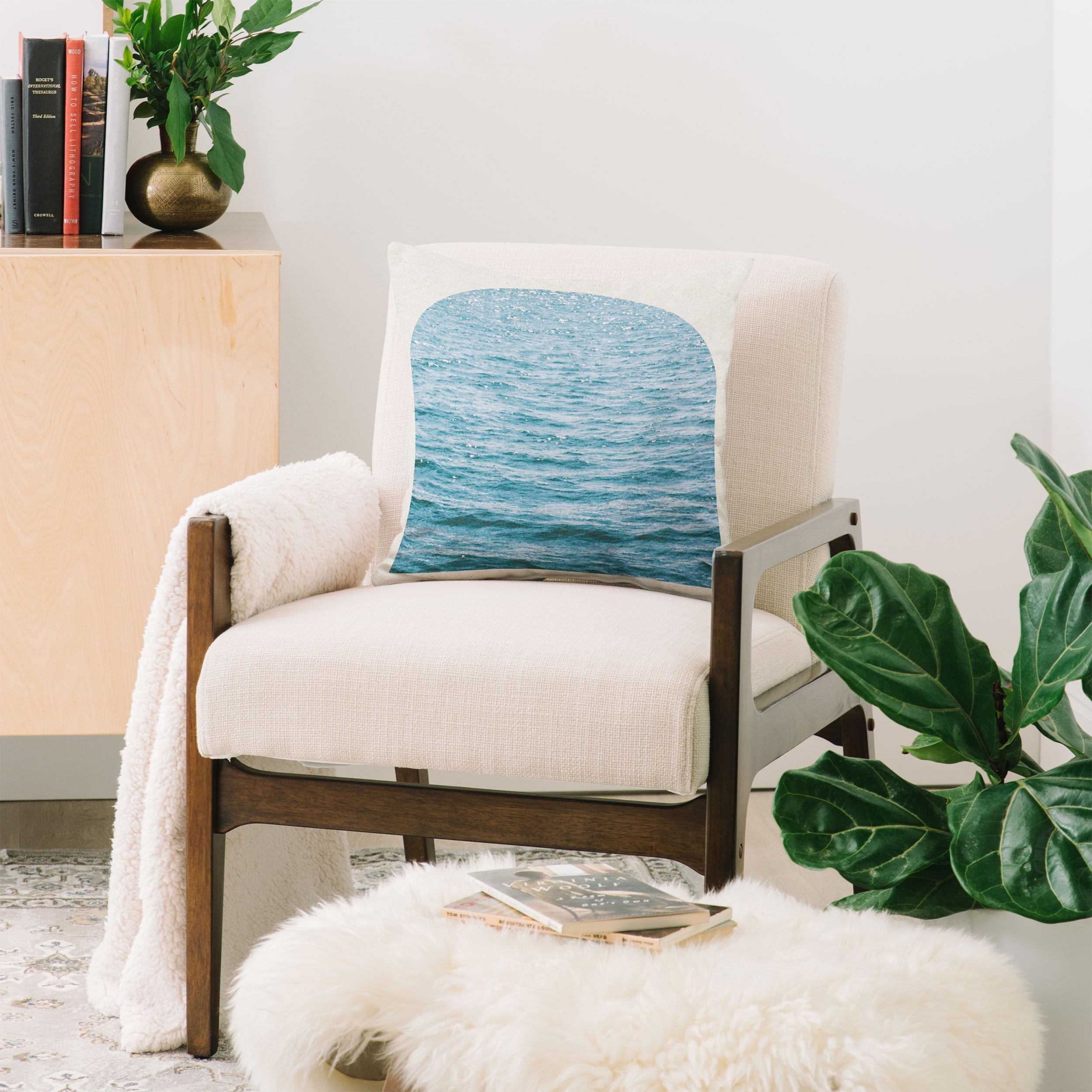 DENY Designs Waves Window Throw Pillow