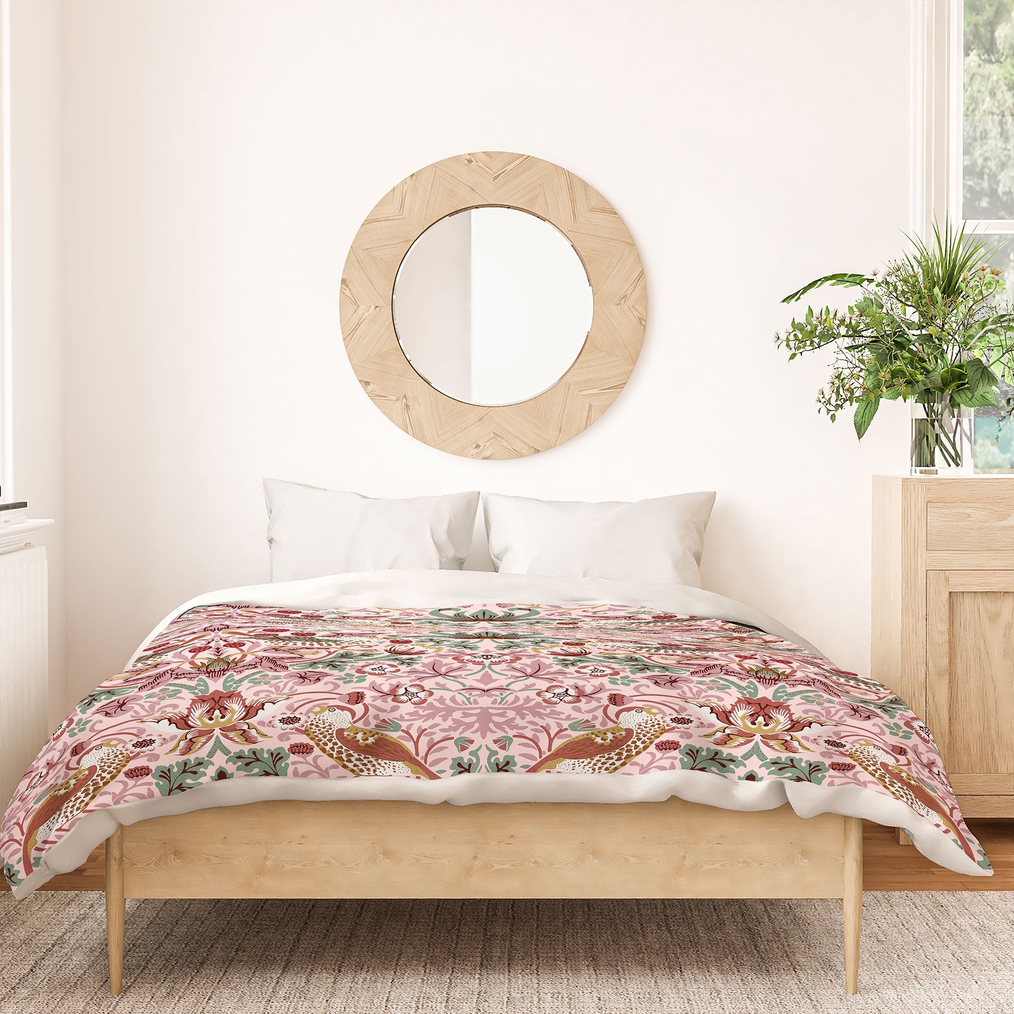 DENY Designs William Morris Strawberry Thief Panel Duvet Cover