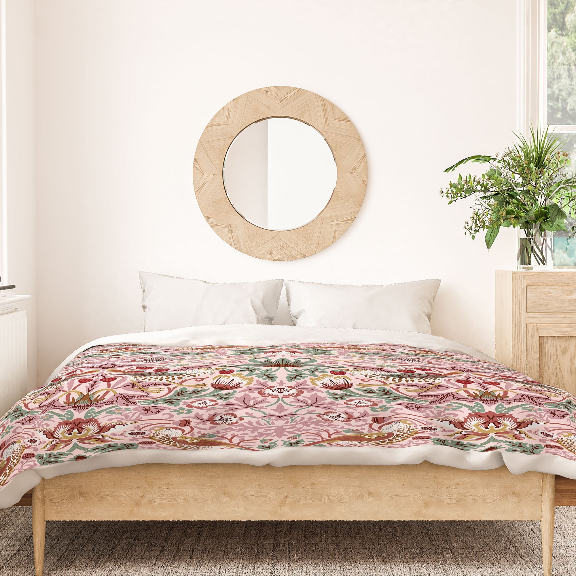 DENY Designs William Morris Strawberry Thief Panel Duvet Cover