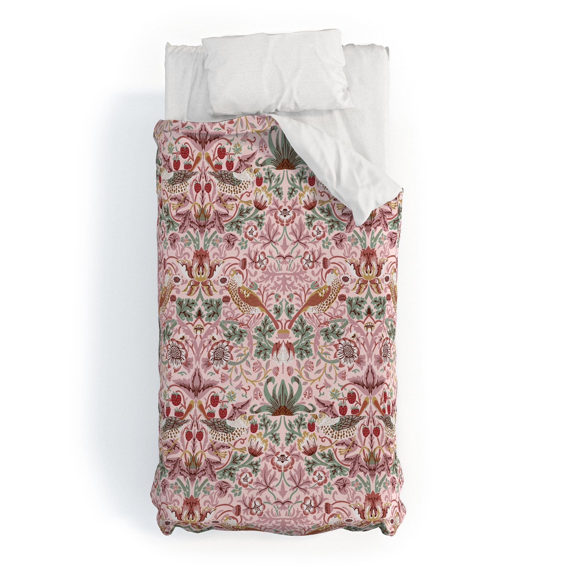 DENY Designs William Morris Strawberry Thief Panel Duvet Cover