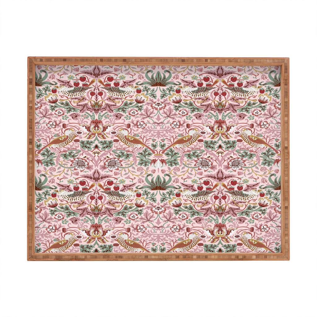 DENY Designs William Morris Strawberry Thief Panel Rectangular Tray