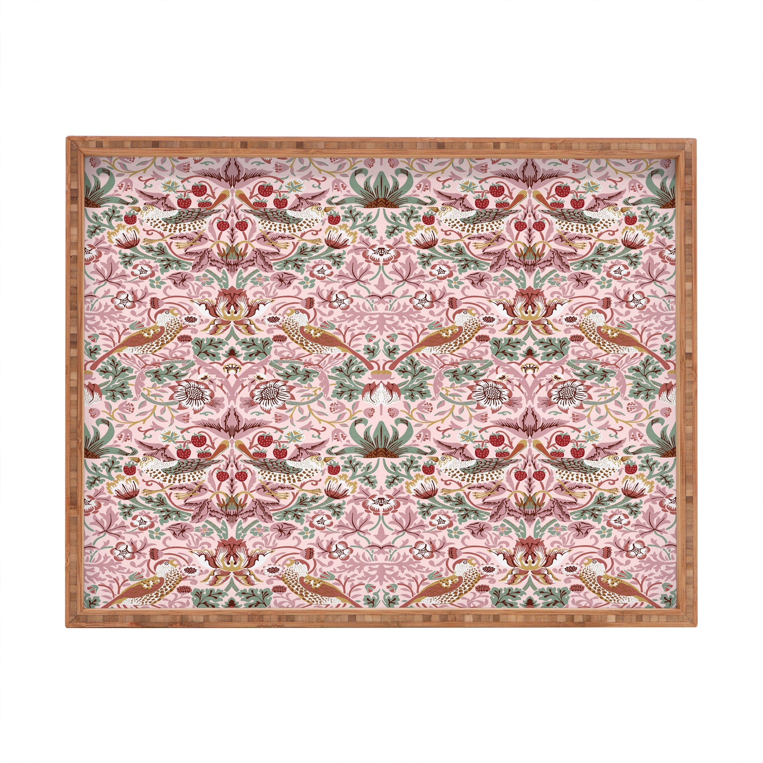 DENY Designs William Morris Strawberry Thief Panel Rectangular Tray