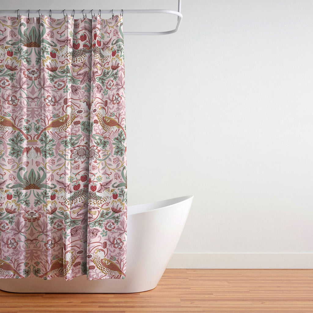 DENY Designs William Morris Strawberry Thief Panel Shower Curtain