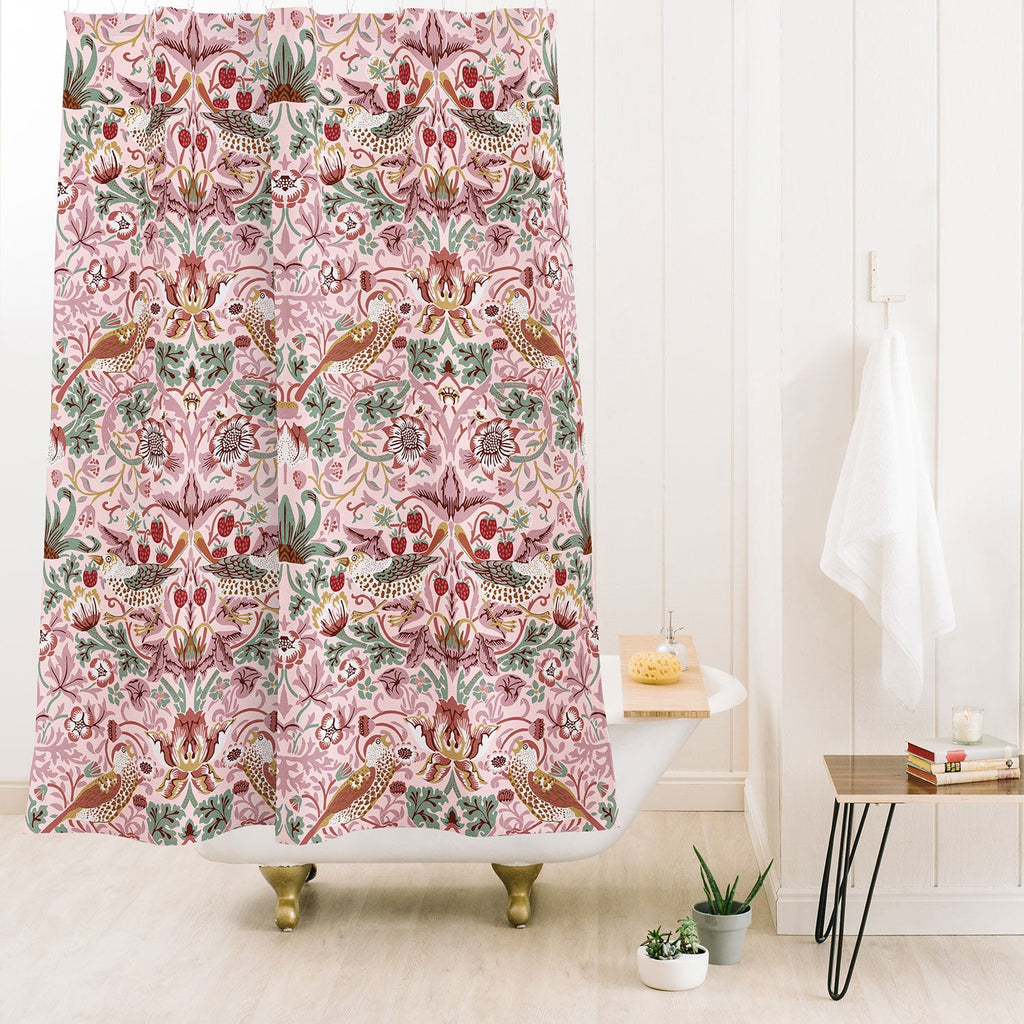 DENY Designs William Morris Strawberry Thief Panel Shower Curtain